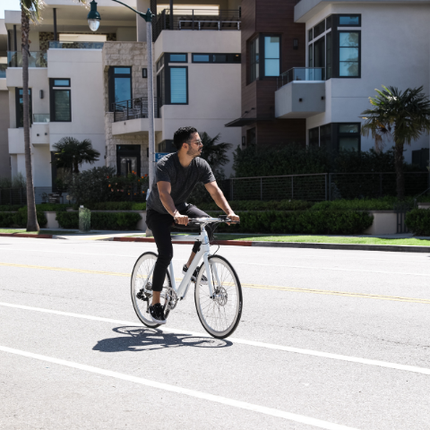 Can you ride a motorized bicycle on the sidewalk top